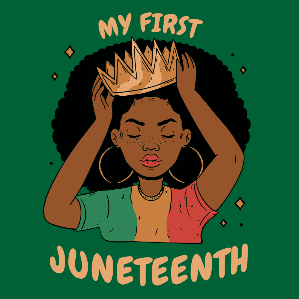 Black girl with crown t-shirt template editable | Create Merch