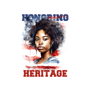 Black heritage editable t-shirt template