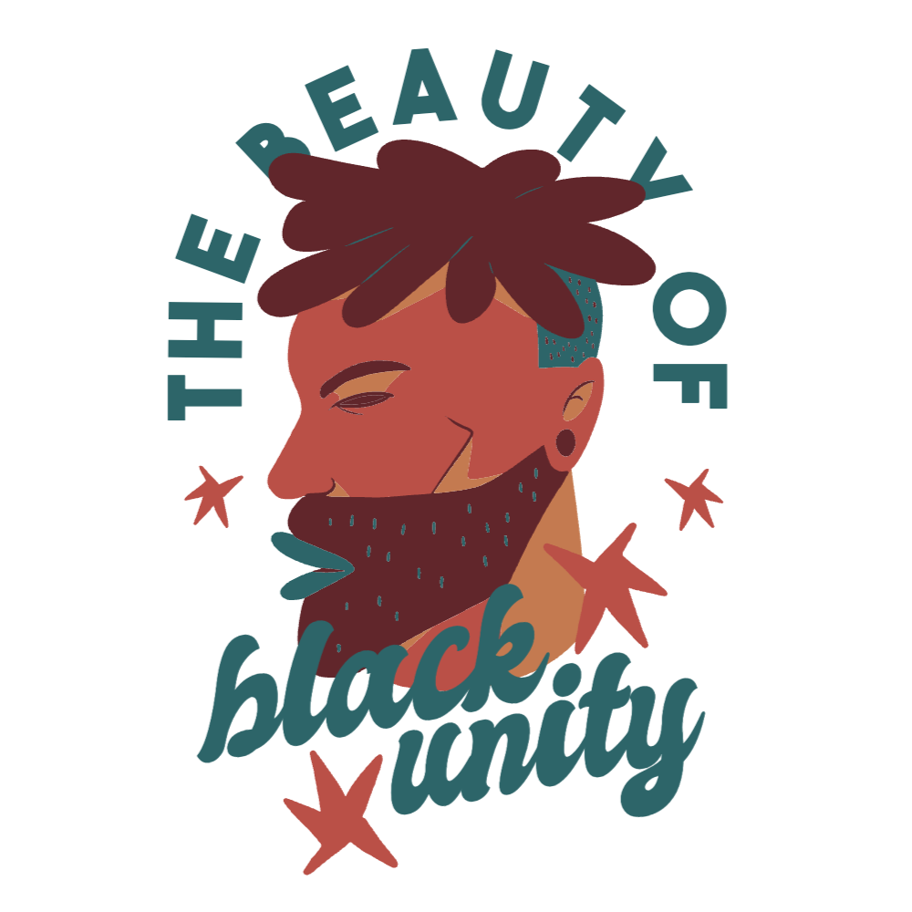 Black unity man editable t-shirt template | Create Online