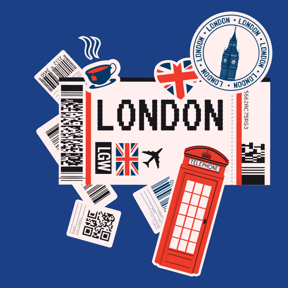 Boarding Pass London editable t-shirt template | Create Online