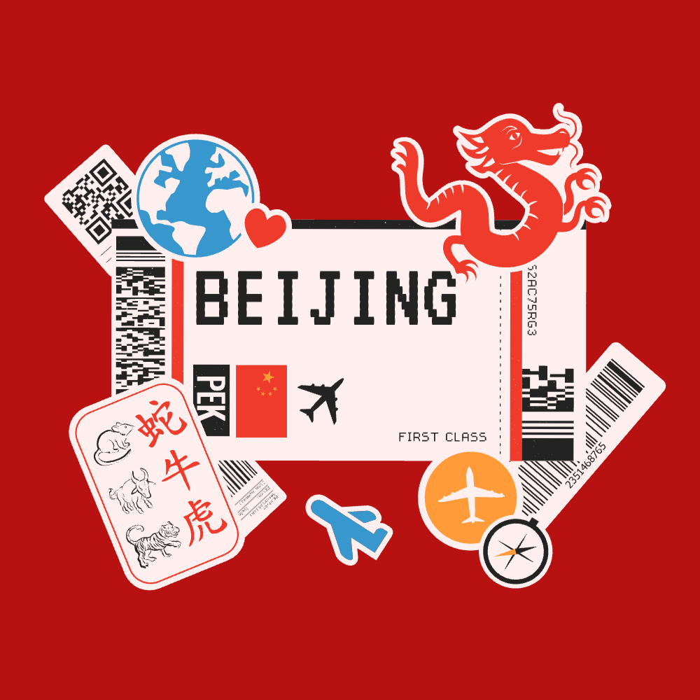 Boarding pass Beijing editable t-shirt template | Create Designs