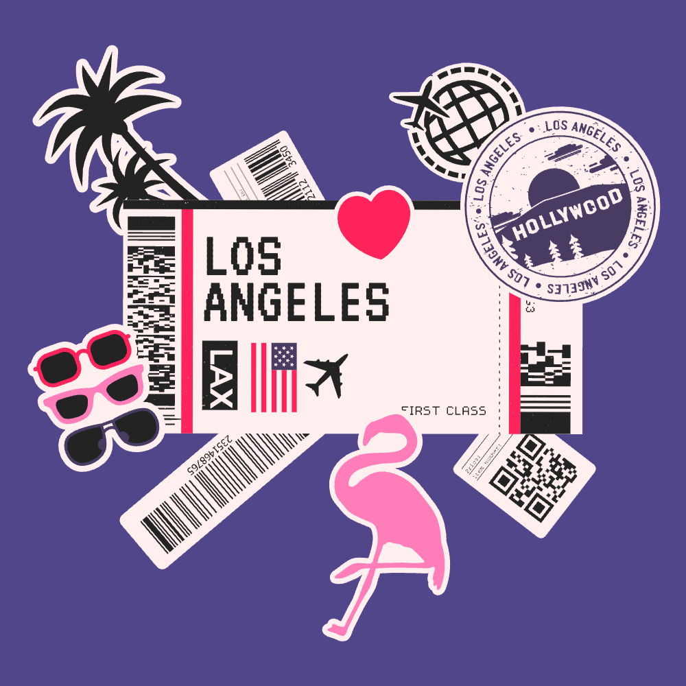 Boarding pass LA editable t-shirt template | Create Merch