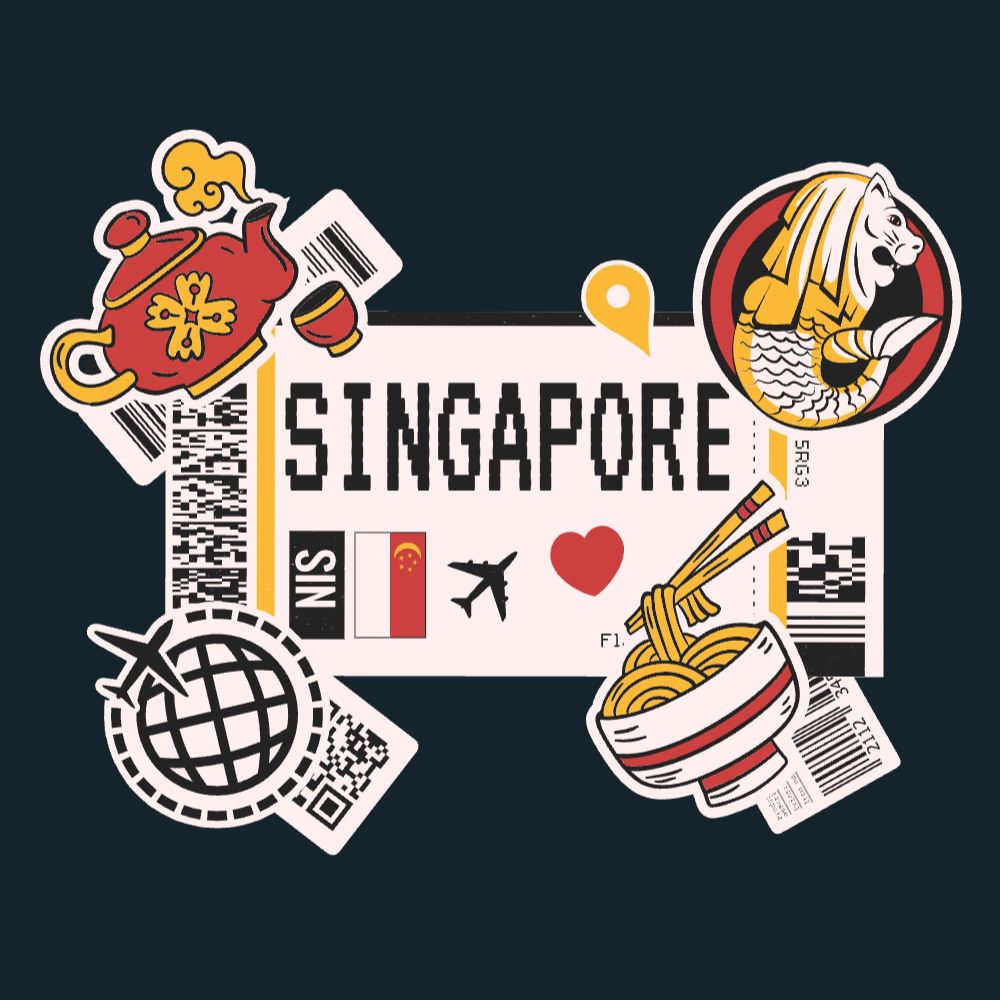 Boarding pass Singapore editable t-shirt template | Create Designs
