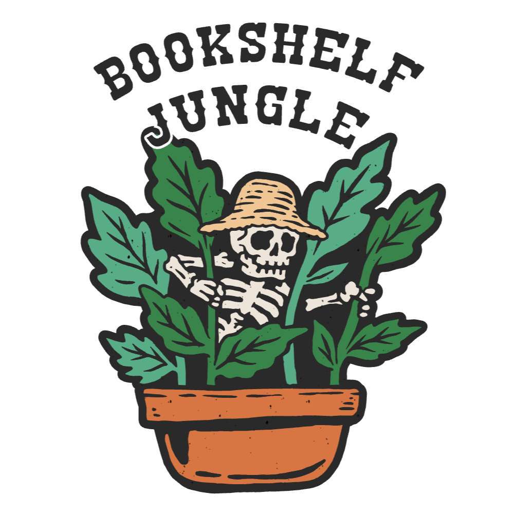 Bookshelf jungle skeleton editable t-shirt templat | Create Merch