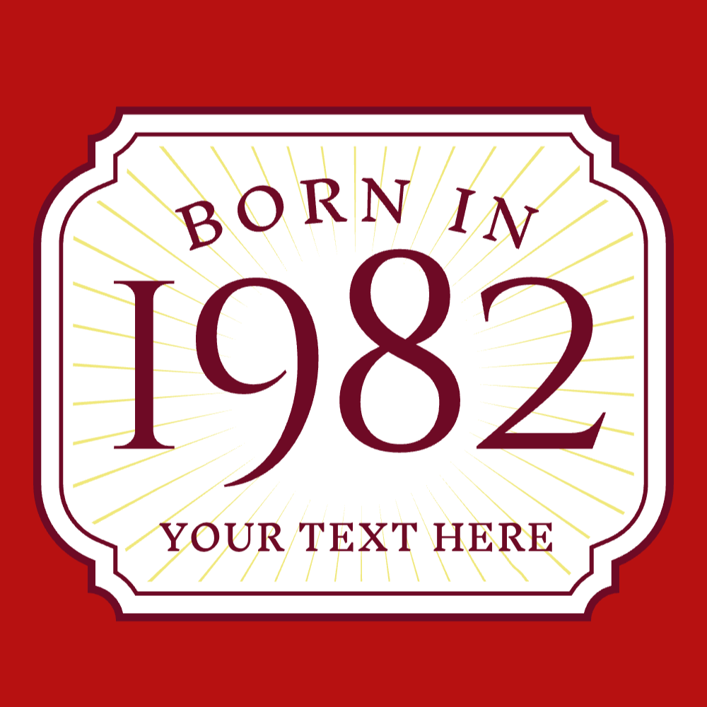 Born in Vintage quote editable t-shirt template | T-Shirt Maker