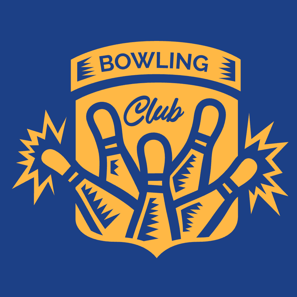 Bowling club badge editable t-shirt template | Create Designs