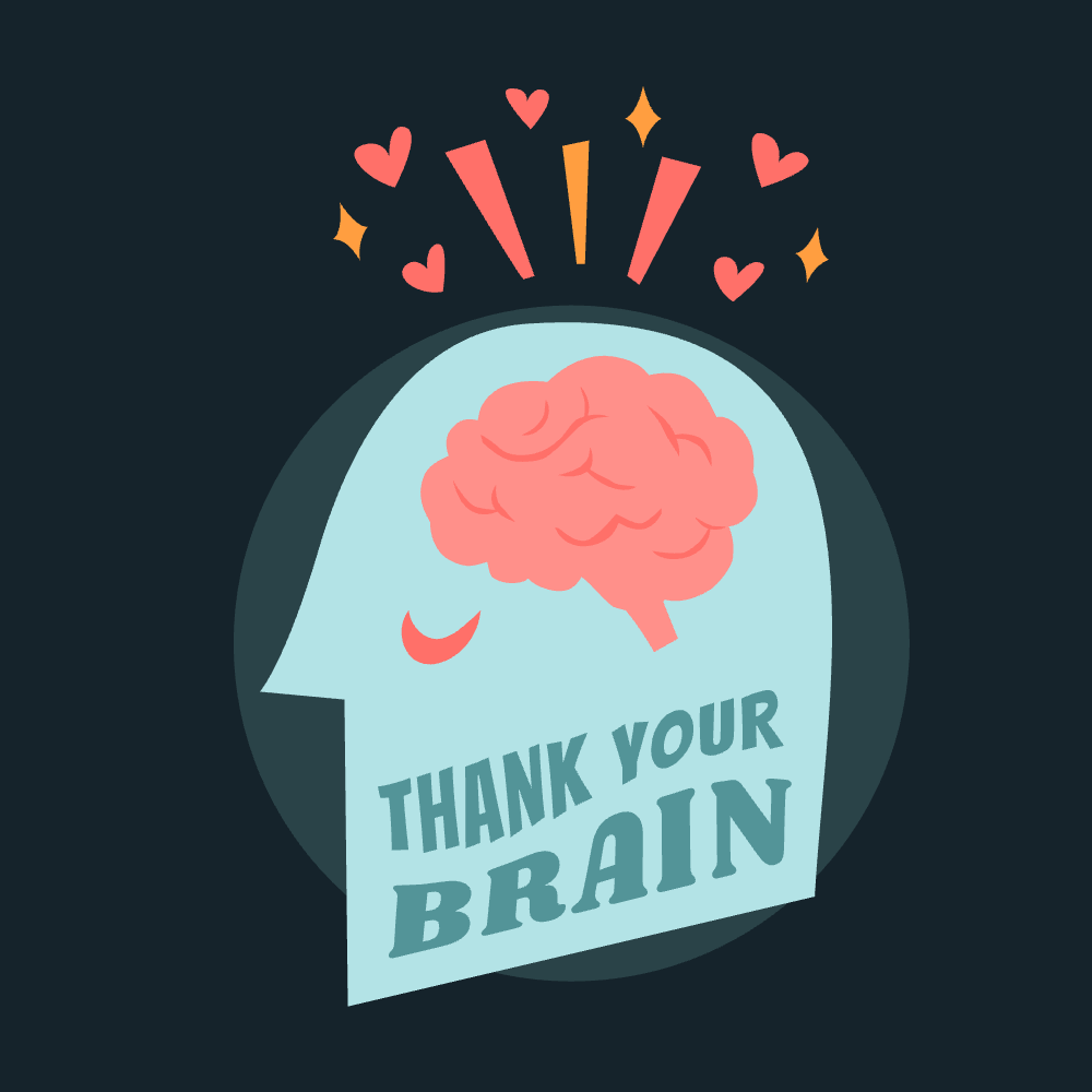 Brain in head editable t-shirt template | Create Designs