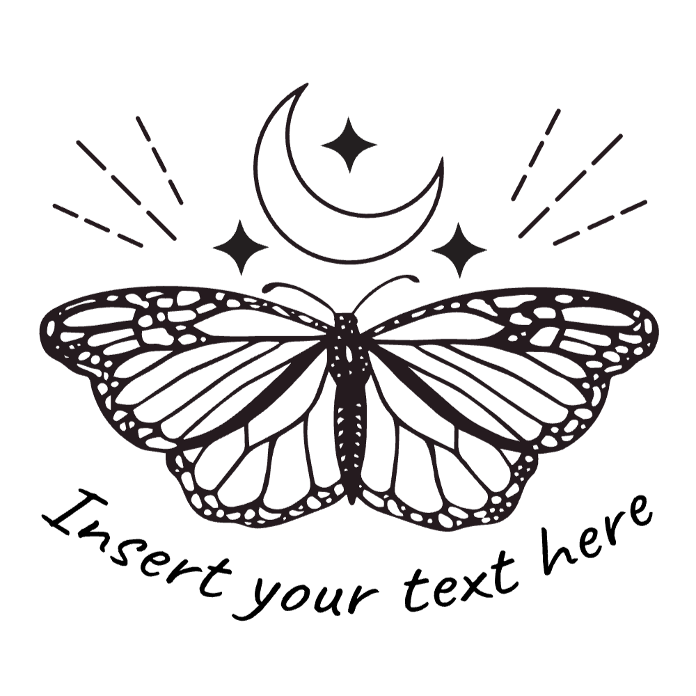 Butterfly t-shirt template editable | Create Merch Online