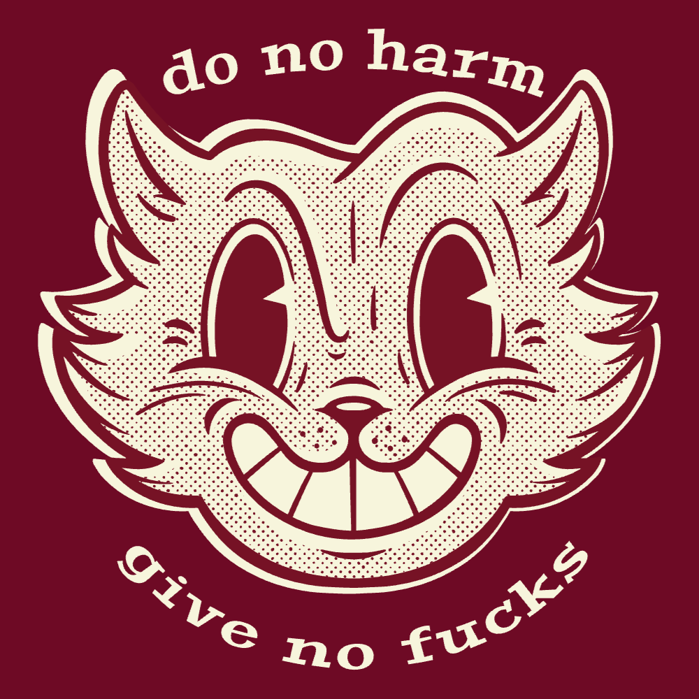 Cartoon cat face editable t-shirt template | Create Merch Online