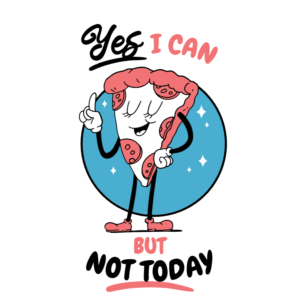 Cartoon pizza editable t-shirt template | Create Online
