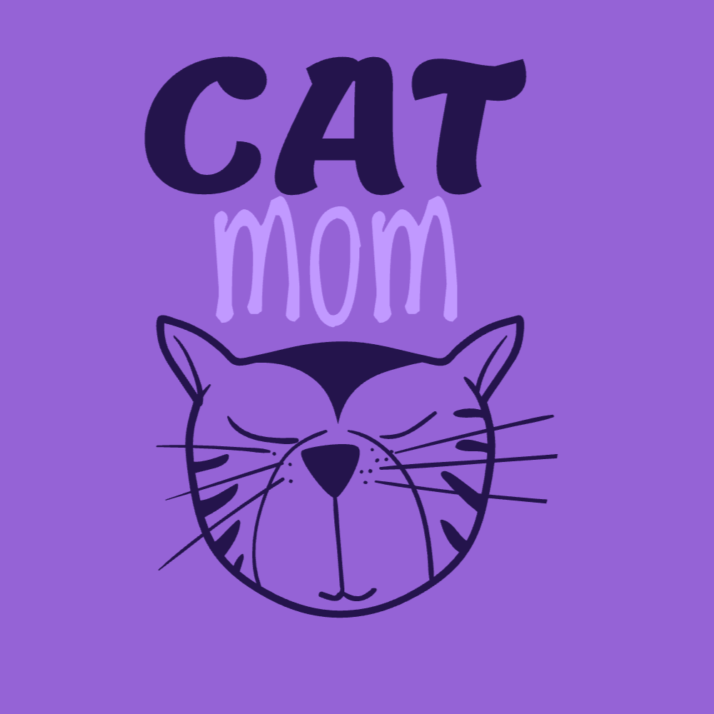 Cat Mom Editable T-Shirt Template | Create Online