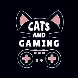 Cats and gaming editable t-shirt design template
