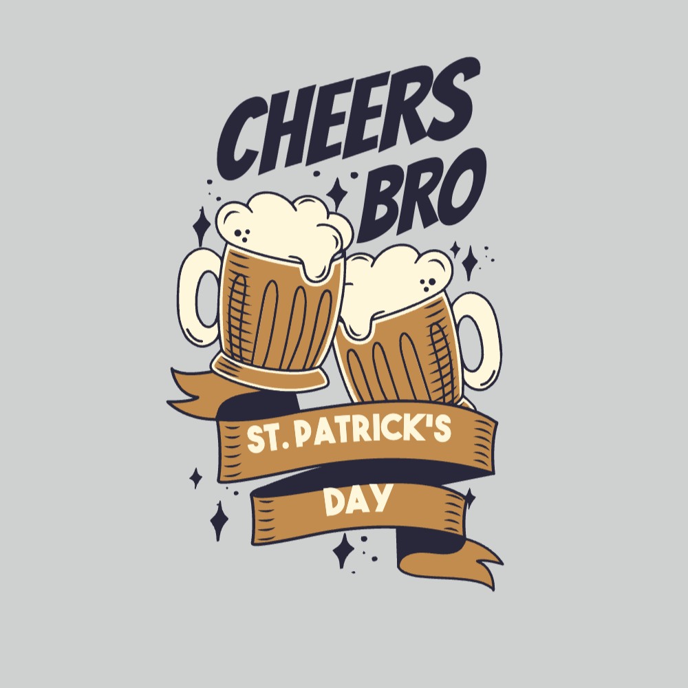 Cheers beer editable t-shirt template