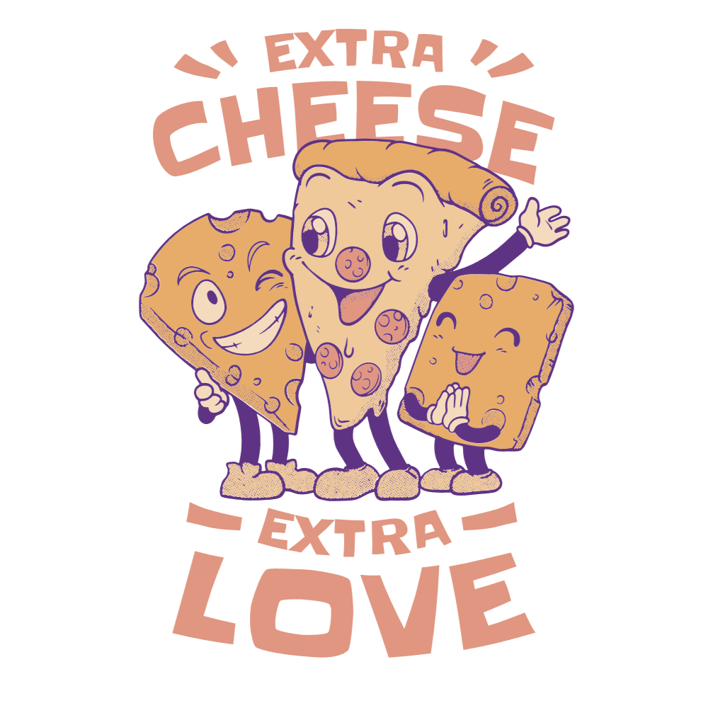 Cheese love editable t-shirt template