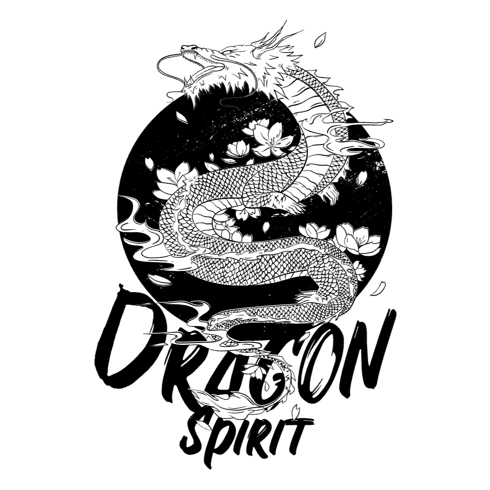 Chinese dragon t-shirt template editable | Create Online