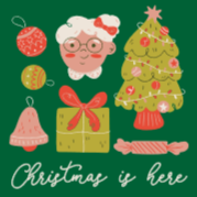 Christmas elements editable t-shirt template