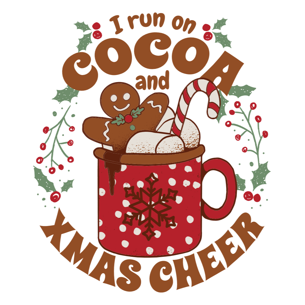 Christmas cocoa editable t-shirt template