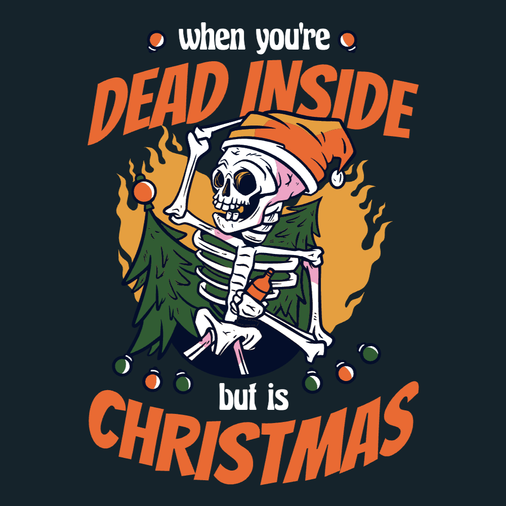 Christmas skeleton editable t-shirt template | Create Designs