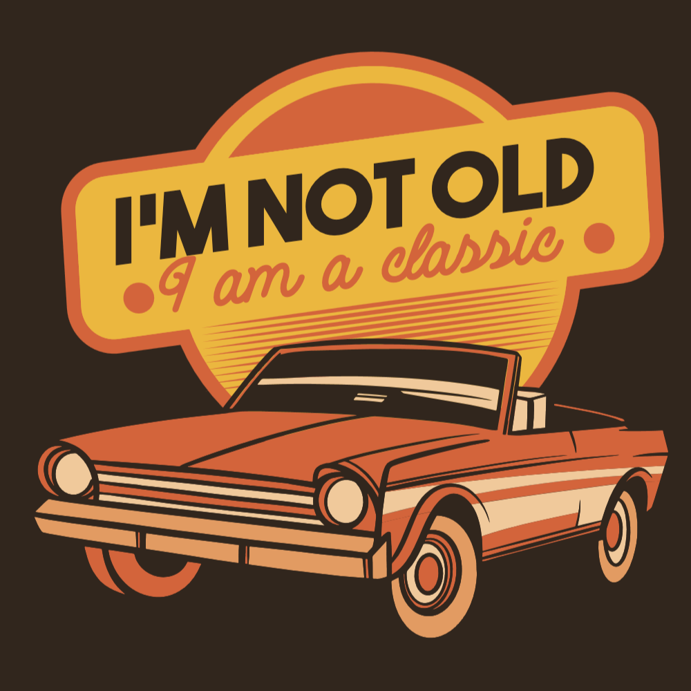 Classic car editable t-shirt template