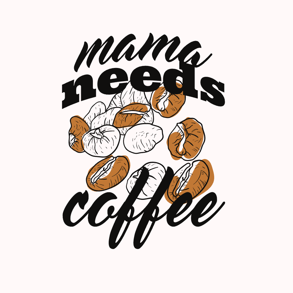 Coffee Mom Editable T-Shirt Template | Create Designs