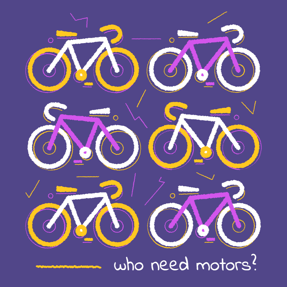 Colorful bikes t-shirt template editable | Create Merch