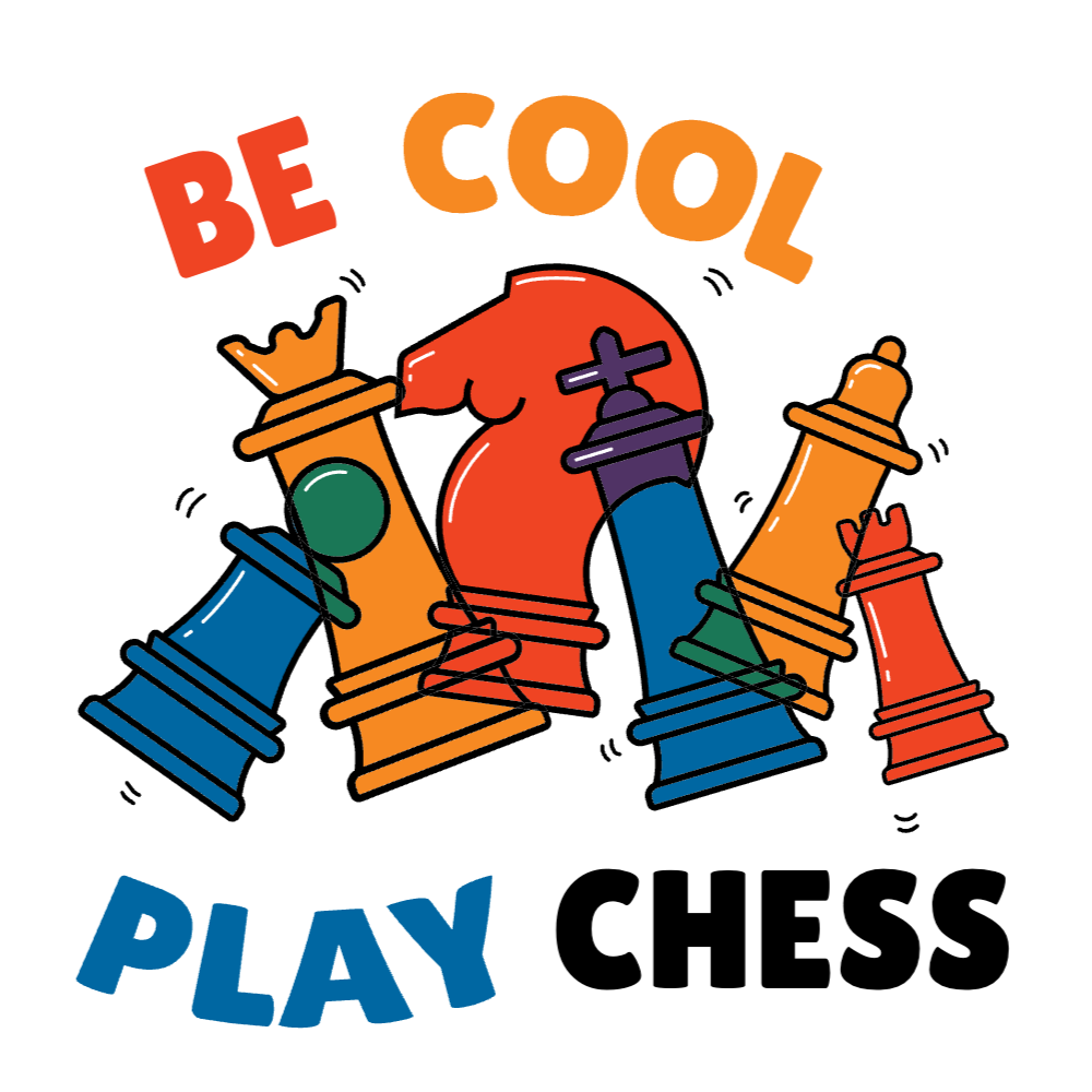 Colorful chess pieces editable t-shirt template | Create Designs