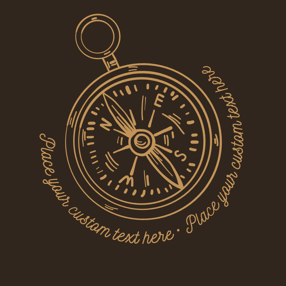 Compass detailed editable t-shirt template | Create Online