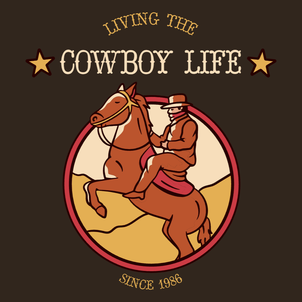 Cowboy life editable t-shirt template | Create Designs