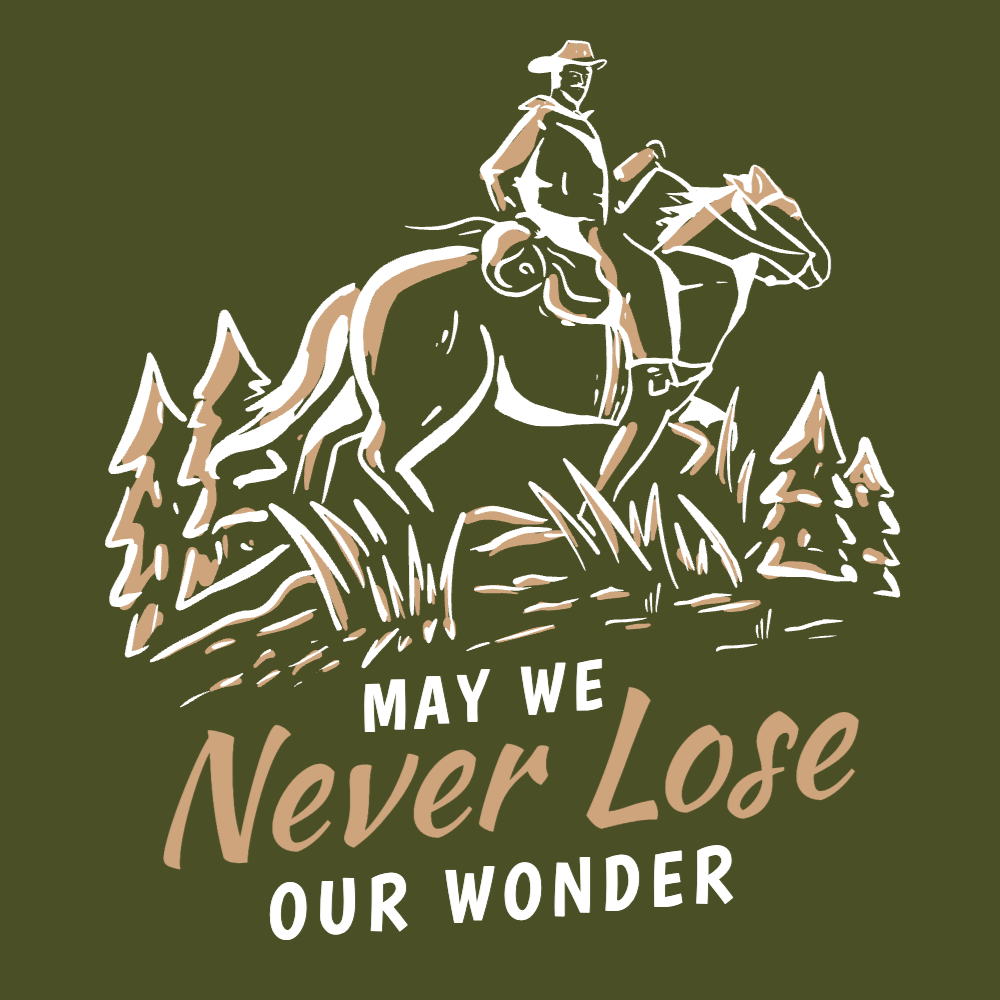 Cowboy on horse editable t-shirt template | Create Merch Online