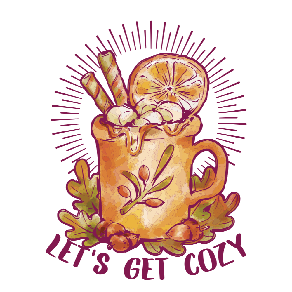 Cozy coffee mug editable t-shirt template