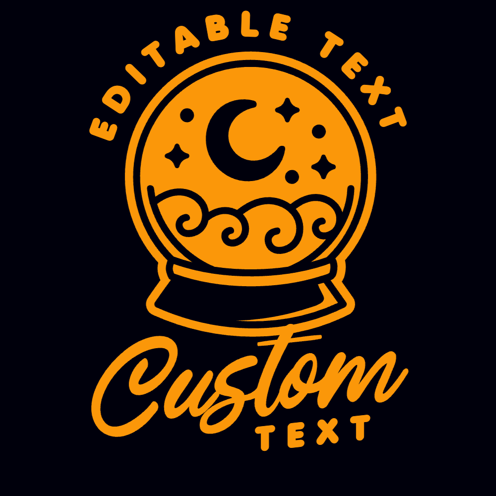 Crystall ball fortune editable t-shirt template | T-Shirt Maker