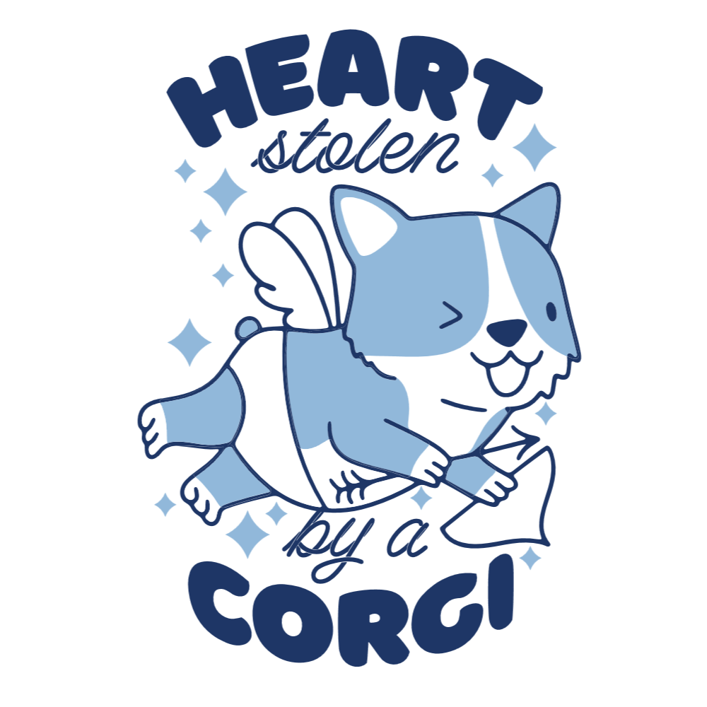 Cupid corgi editable t-shirt template | Create Designs