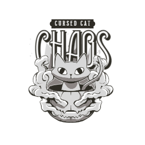 Cursed cat chaos t-shirt template