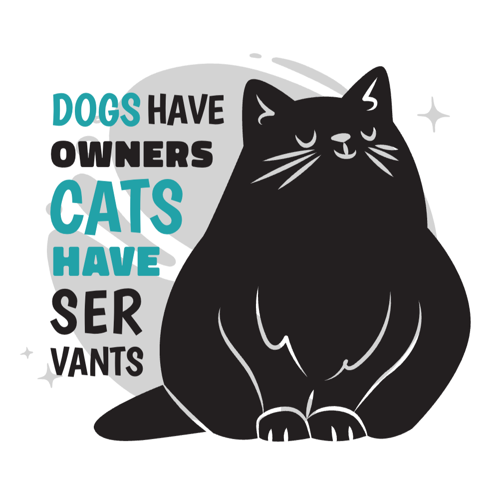 Cute black cat editable t-shirt template | Create Merch Online
