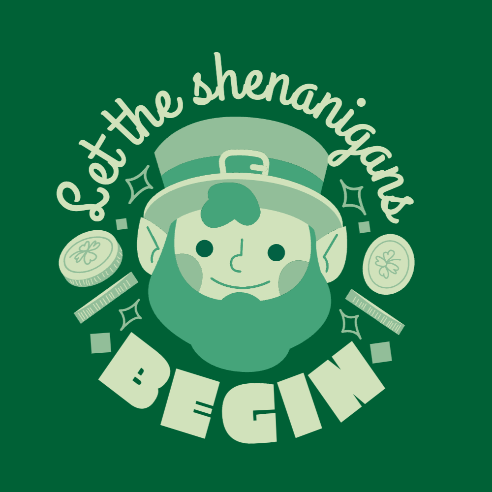 Cute leprechaun editable t-shirt template | T-Shirt Maker