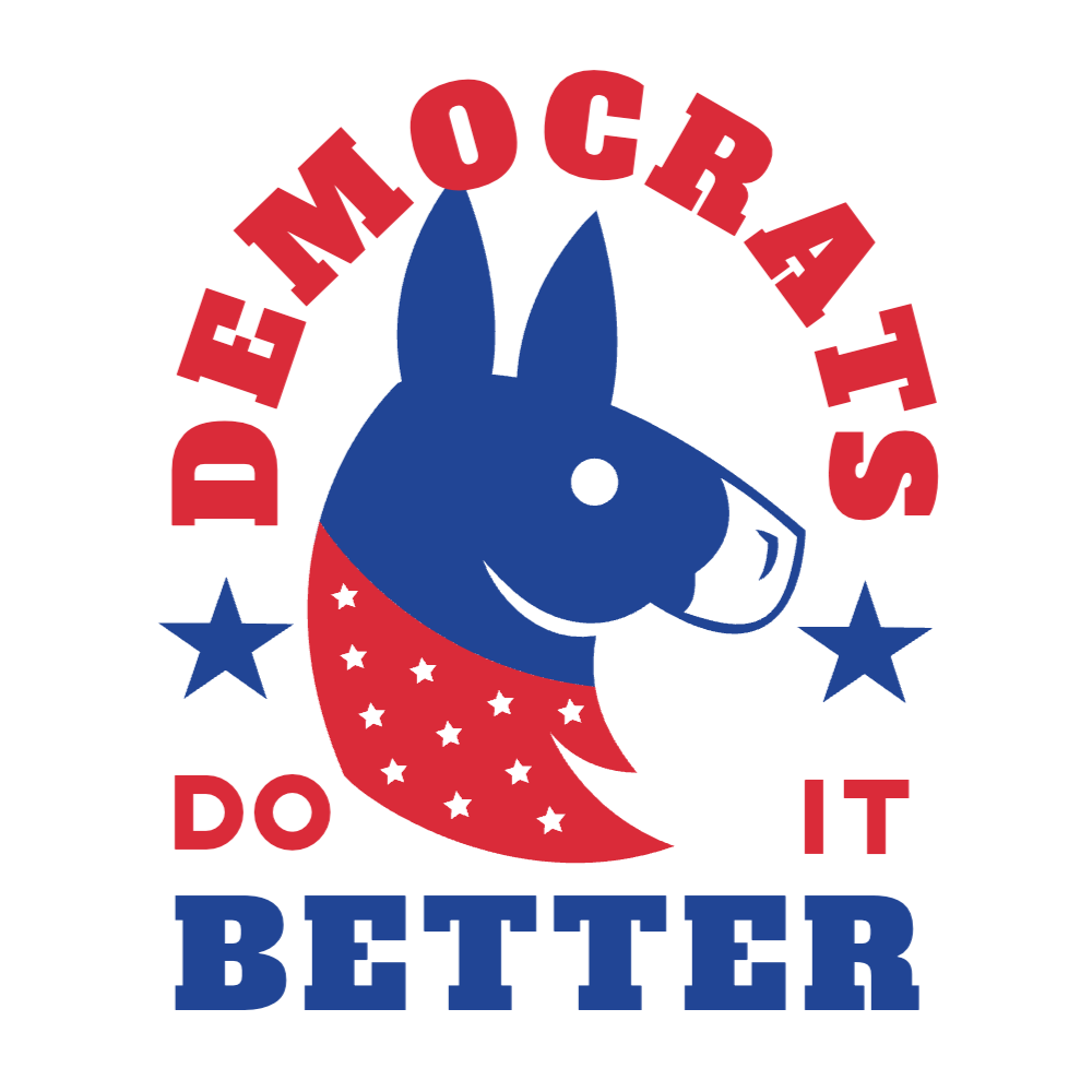 Democrat donkey editable t-shirt template | Create Merch