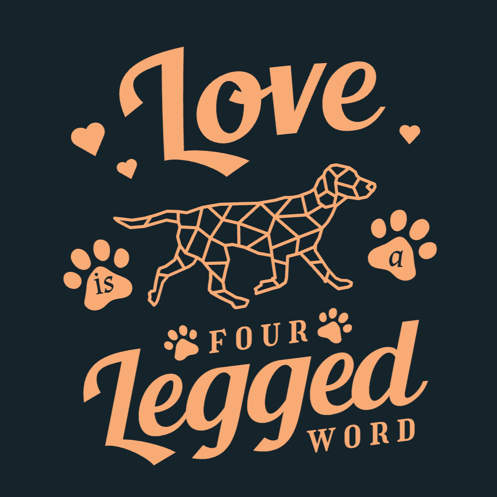 Dog paws love editable t-shirt template | Create Merch