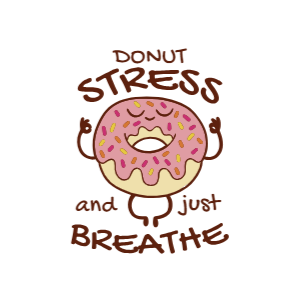 Donut stress editable t-shirt template