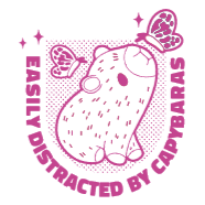 Capybara butterfly editable t-shirt template