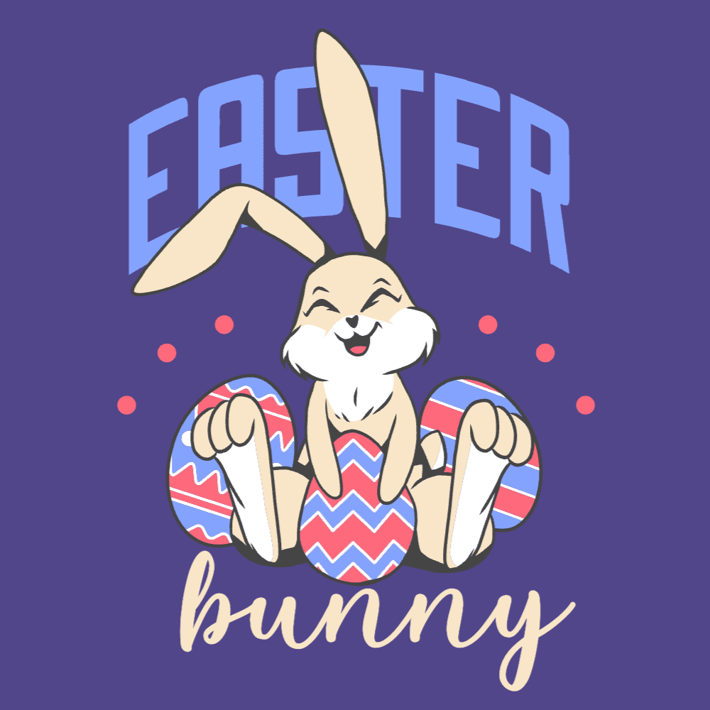 Easter bunny happy editable t-shirt template | Create Designs