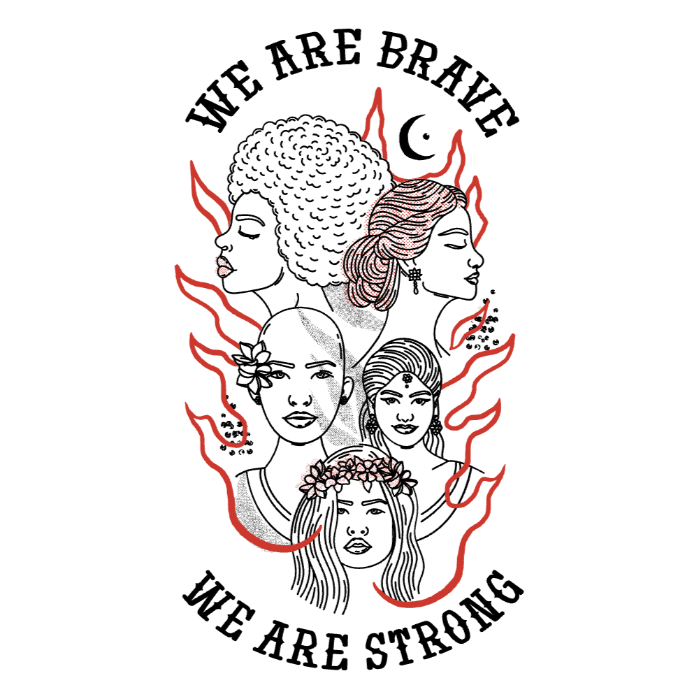 Feminist women badge editable t-shirt template | Create Merch