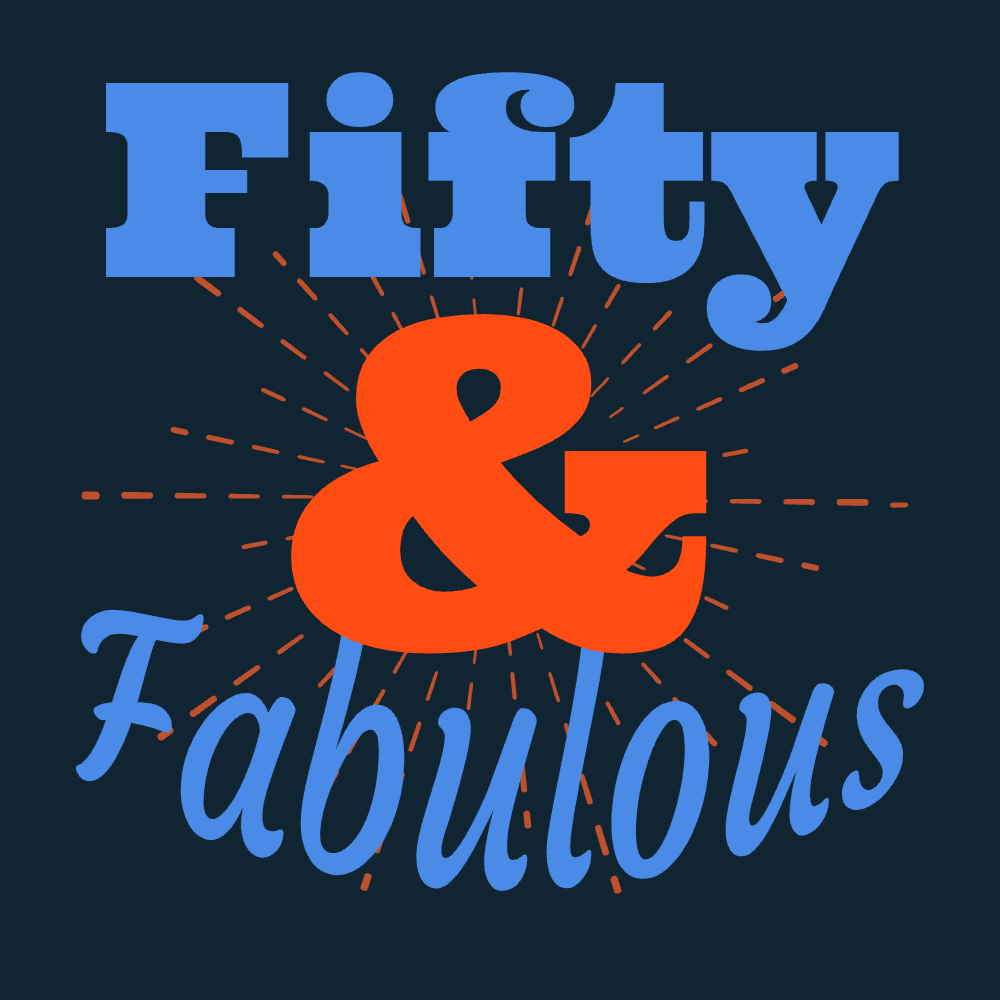 Fifty years & fabulous editable t-shirt template | Create Merch
