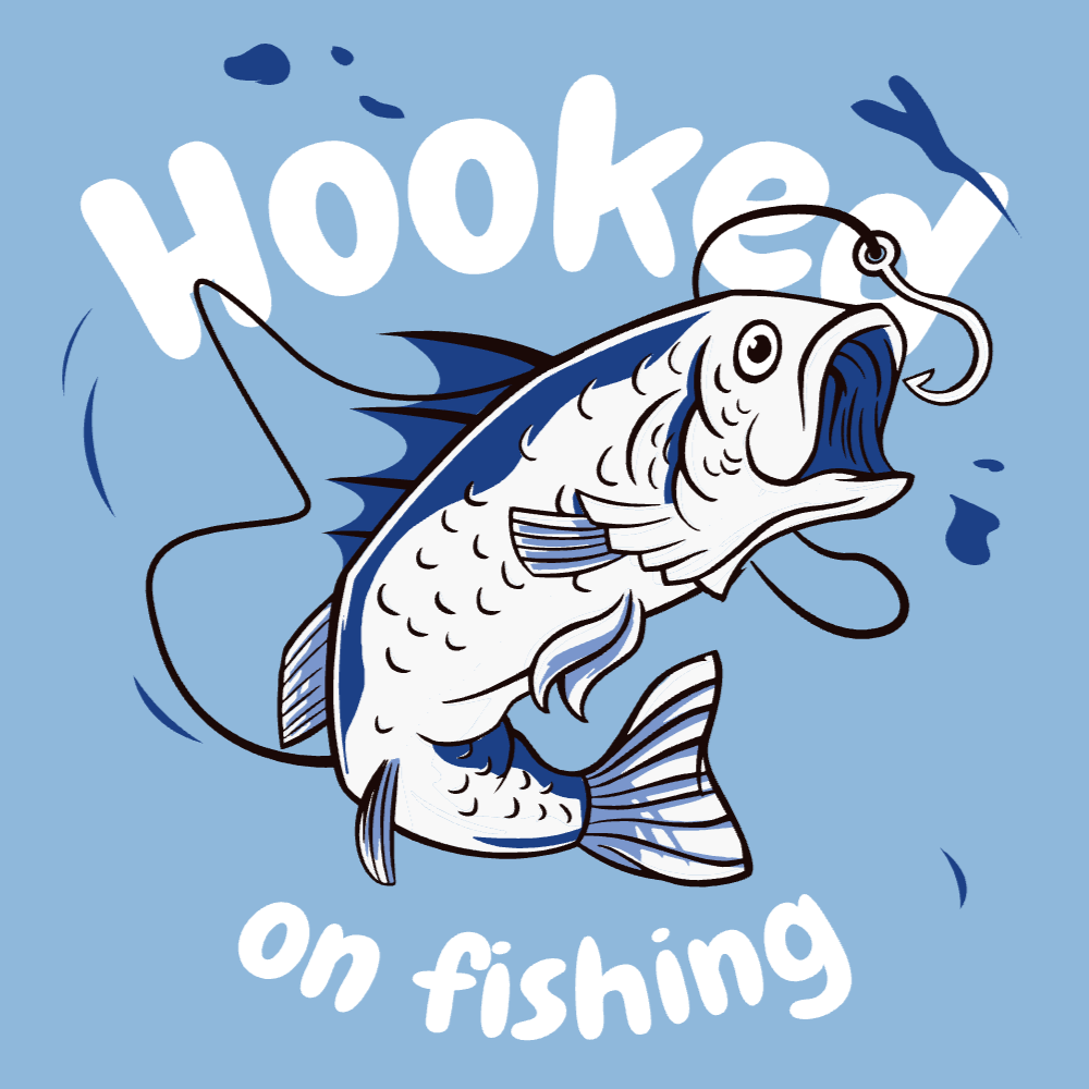 Fish swimming editable t-shirt template | Create Merch Online