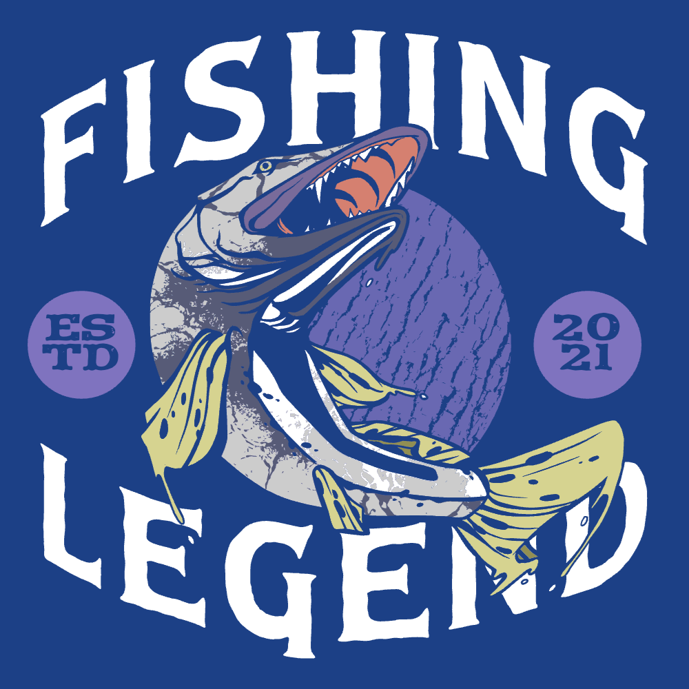 Fishing animal editable t-shirt template | Create Designs
