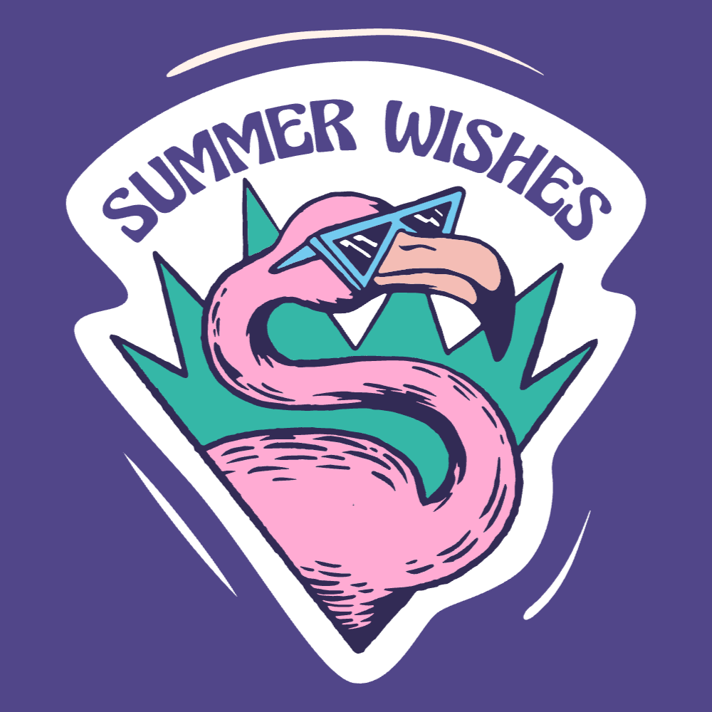 Flamingo summer editable t-shirt template | Create Merch Online