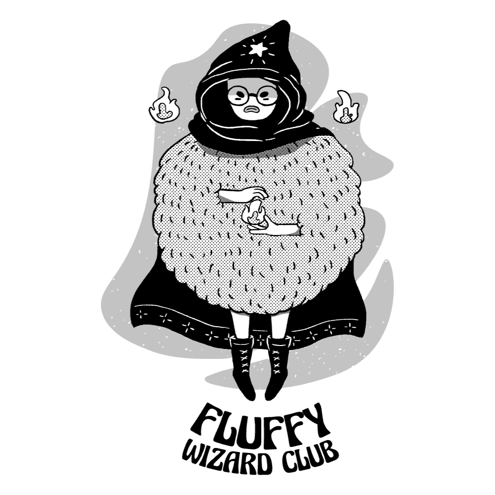 Fluffy wizard editable t-shirt template | Create Merch