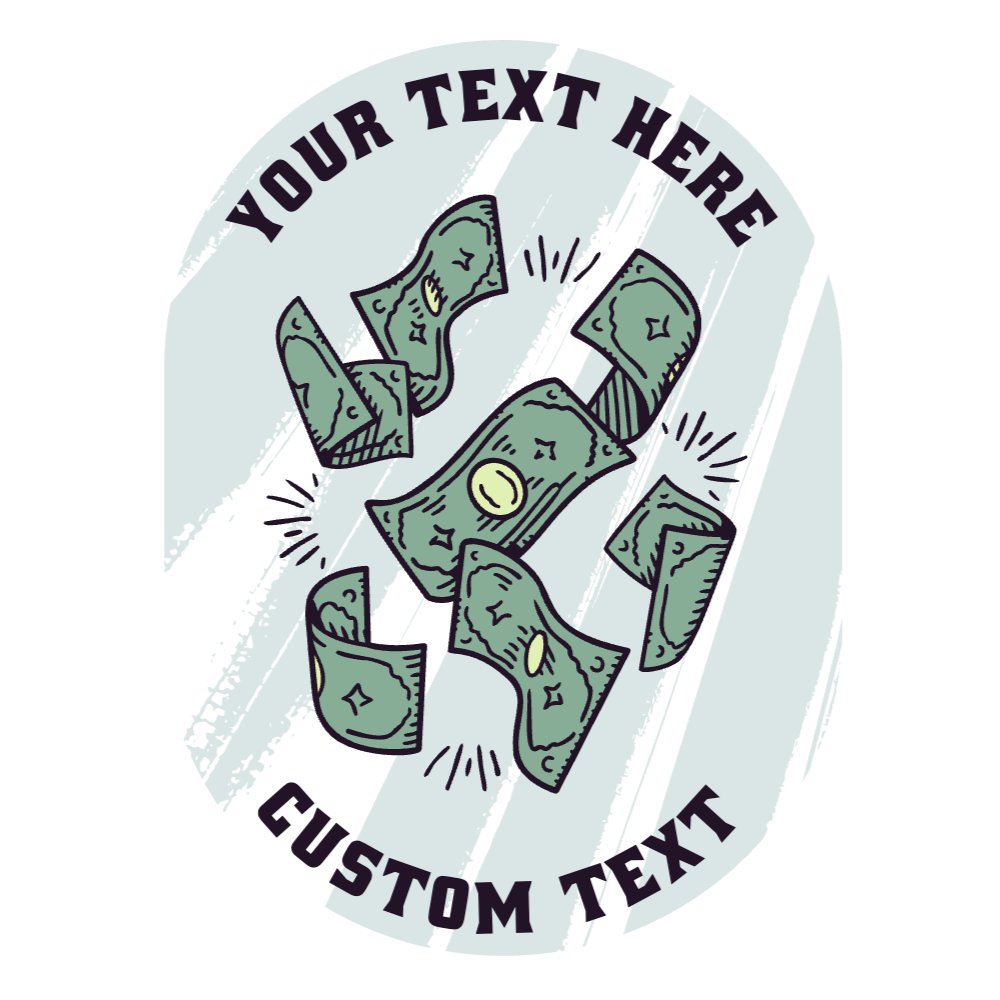 Flying bills editable t-shirt template | Create Merch