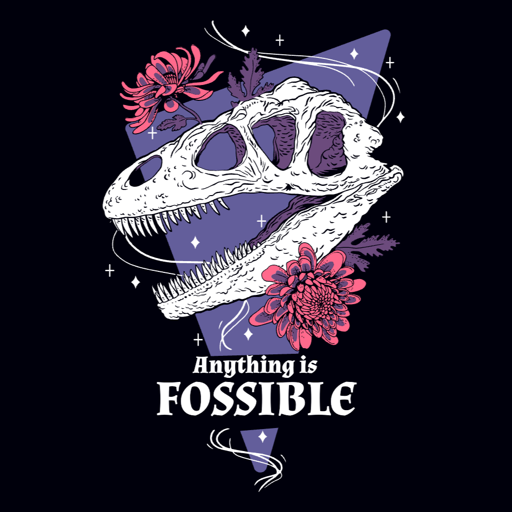 Fossil editable t-shirt template | Create Merch