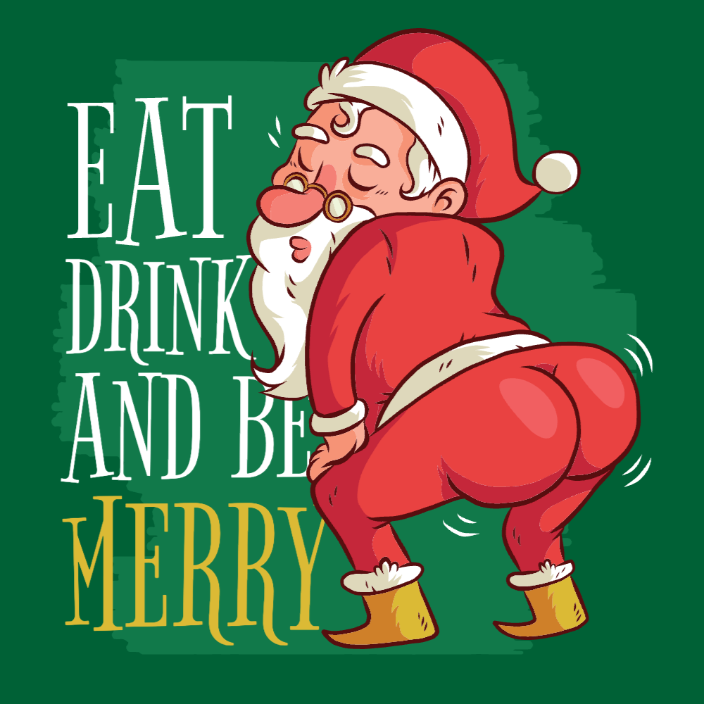Funny santa claus editable t-shirt template | Create Online