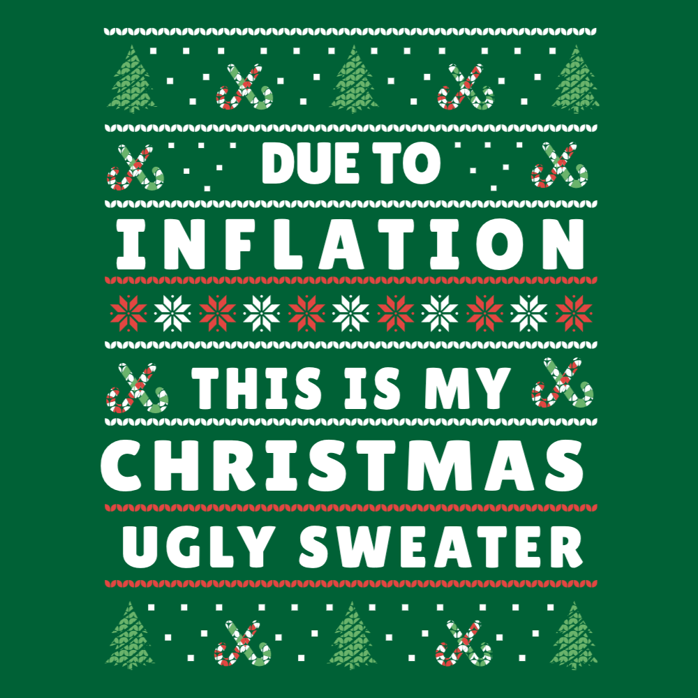 Funny ugly sweater editable t-shirt template